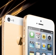 Xương mạ vàng 24K đính đá iPhone 5