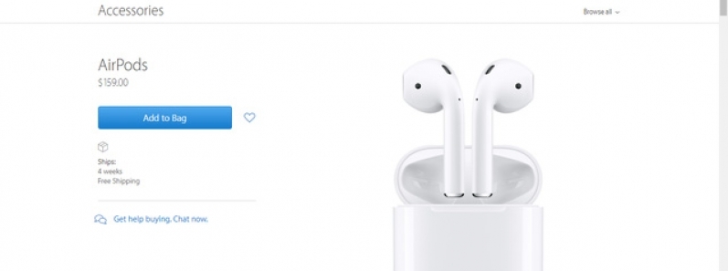 Apple AirPods chính thức được bán ra, giá vẫn là 159 USD như trước