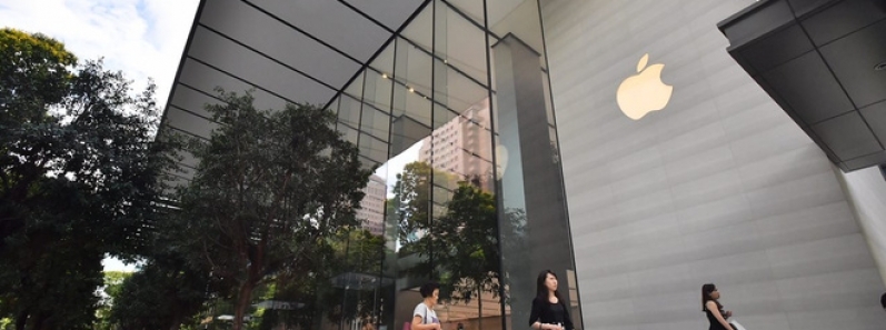 Quang cảnh cửa hàng Apple tại Singapore trước ngày khai trương 27/5