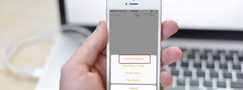 Hướng dẫn Scan tài liệu trên iPhone iOS 11 bằng ứng dụng Notes