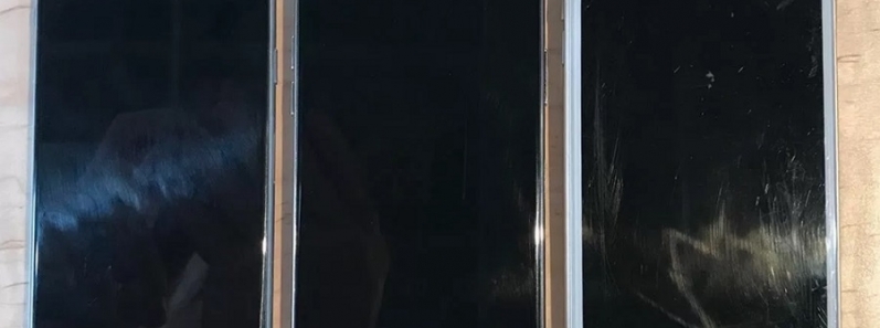 Nguyên mẫu iPhone 8 bên cạnh iPhone 6s và iPhone 7 Plus