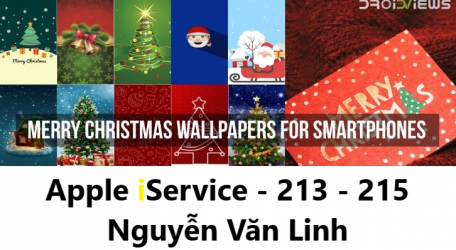 Tải về bộ hình nền đậm chất Giáng sinh cực đẹp cho smartphone - Apple iService - 213 Nguyễn Văn Linh